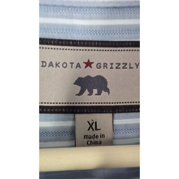 Dakota Grizzly Men’s Shirt Blue/ White Long Sleeve Button Down XL - Picture 5 of 9